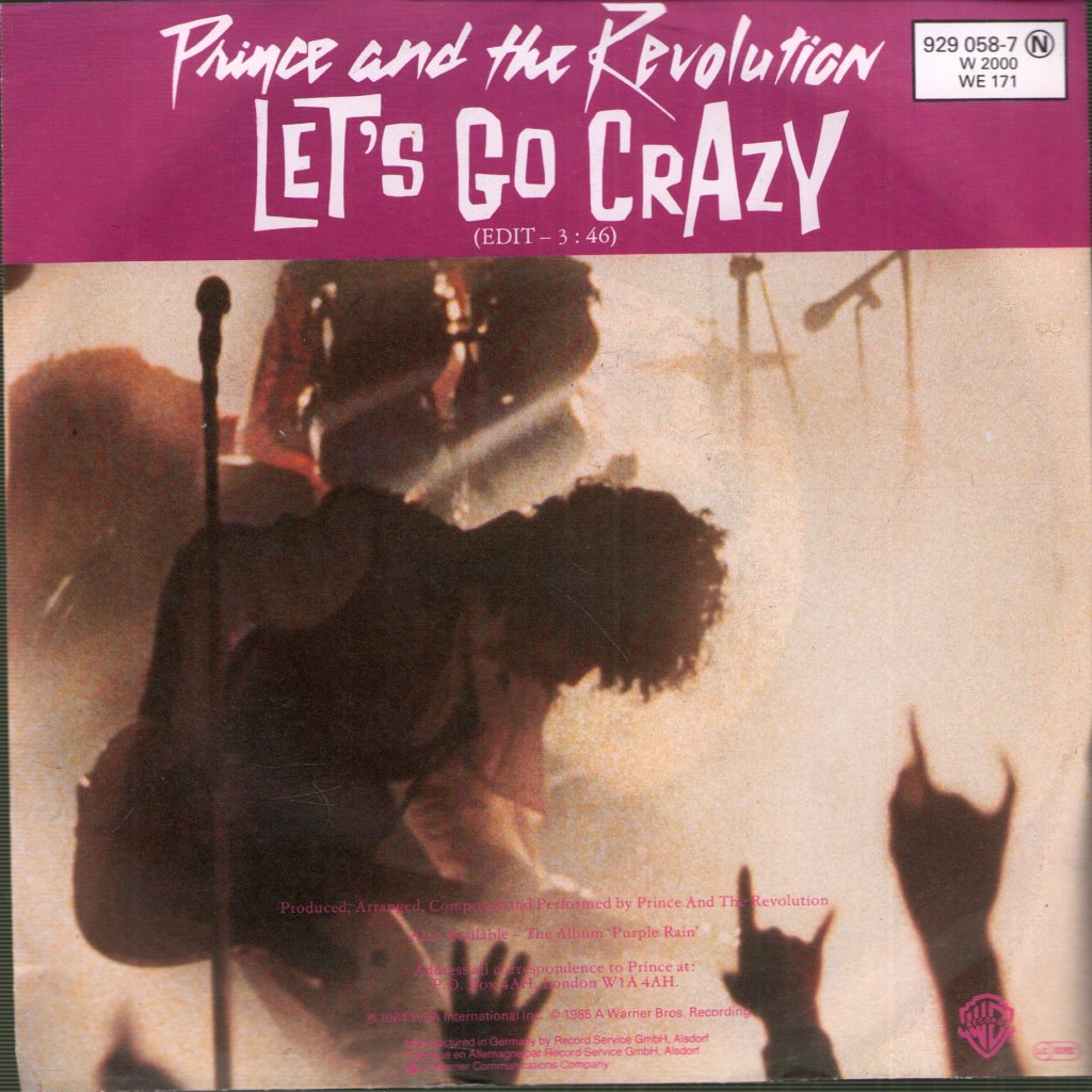 Prince - Let's Go Crazy - 7 Inch