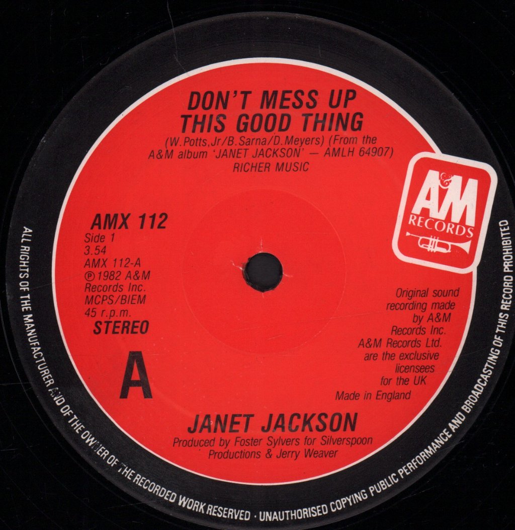 Janet Jackson - Don't Mess Up This Good Thing - 12 Inch