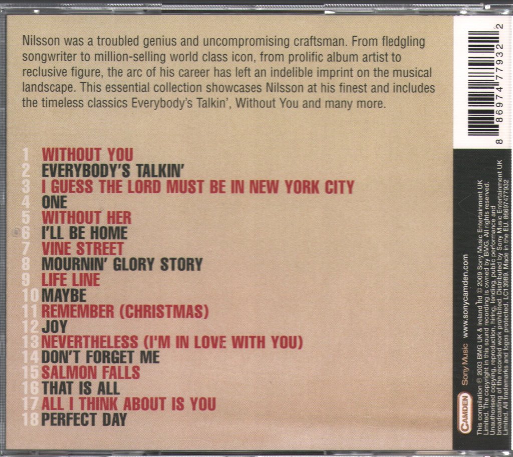 Harry Nilsson - Best Of Harry Nilsson - Cd