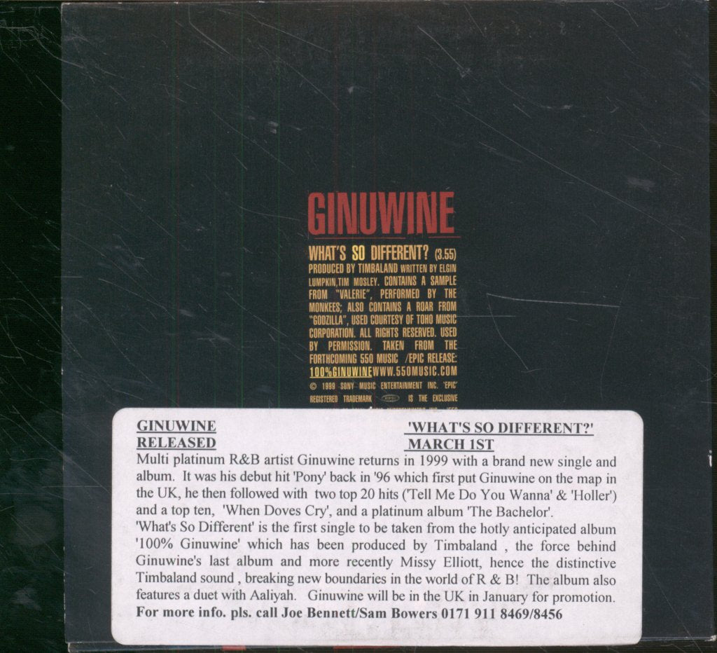 Ginuwine - What’s So Different? - Cd
