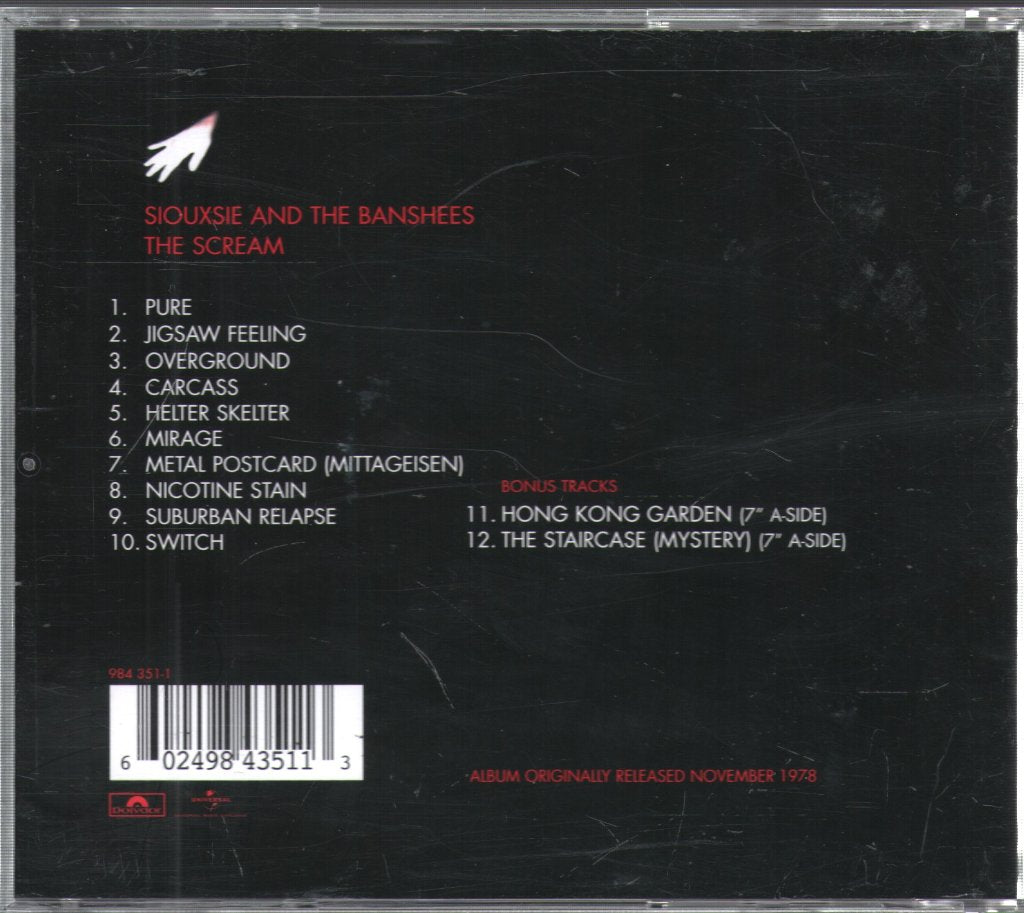 Siouxsie & The Banshees - Scream - Cd