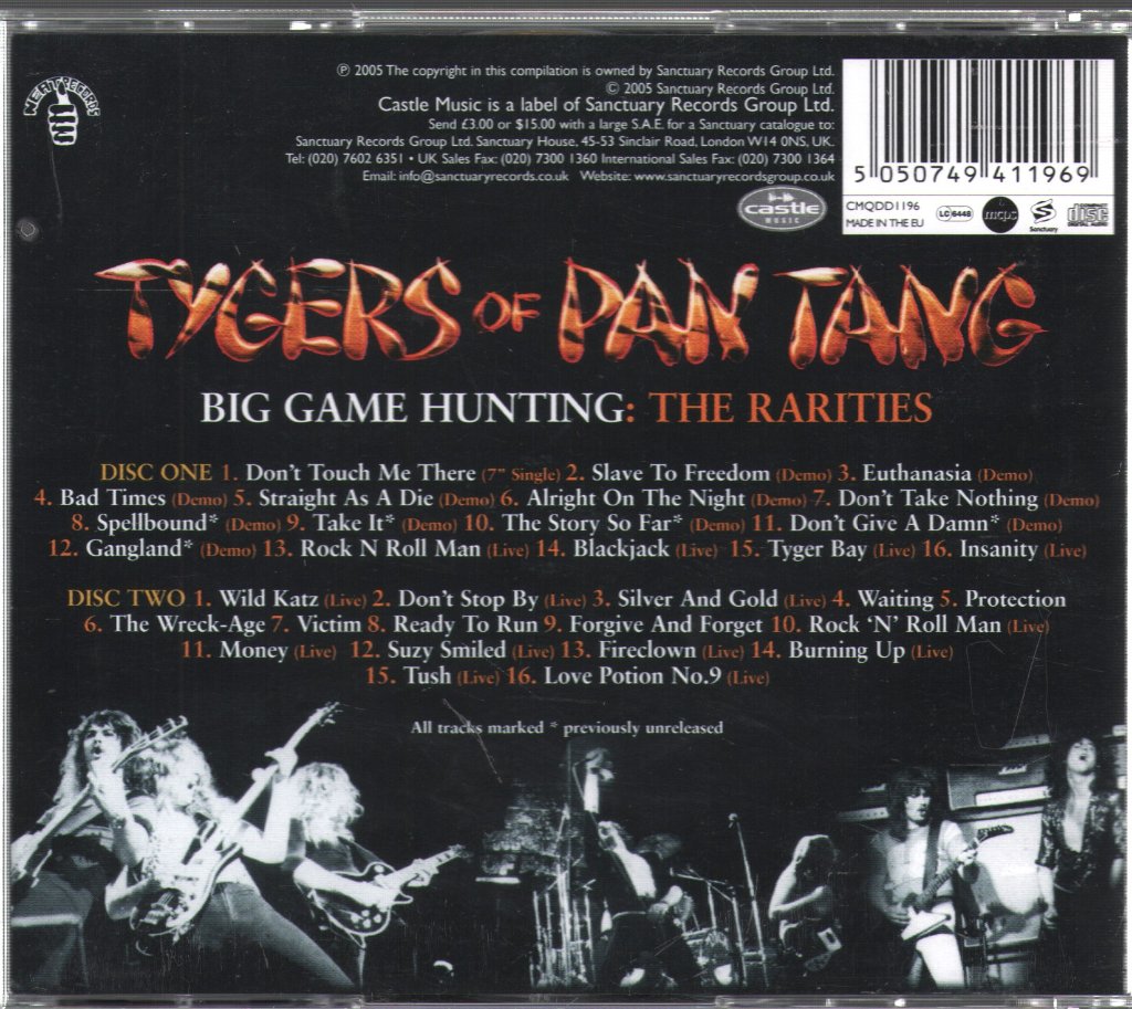 Tygers Of Pan Tang - Big Game Hunting -The Rarities - Double Cd