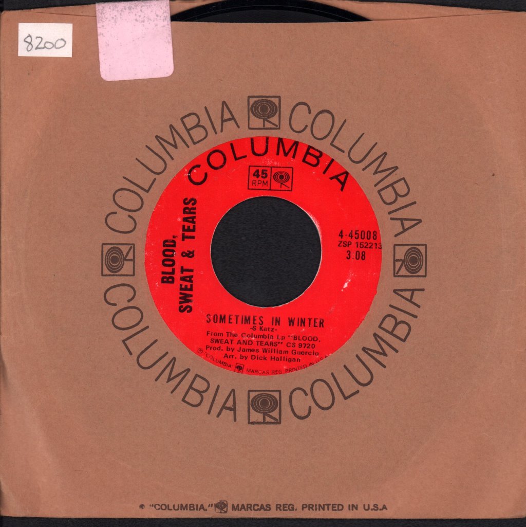 Blood Sweat And Tears - And When I Die - 7 Inch