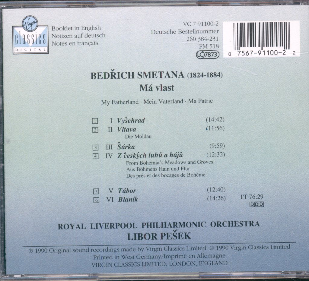 Libor Pešek, Royal Liverpool Philharmonic Orchestra - Má Vlast - Cd