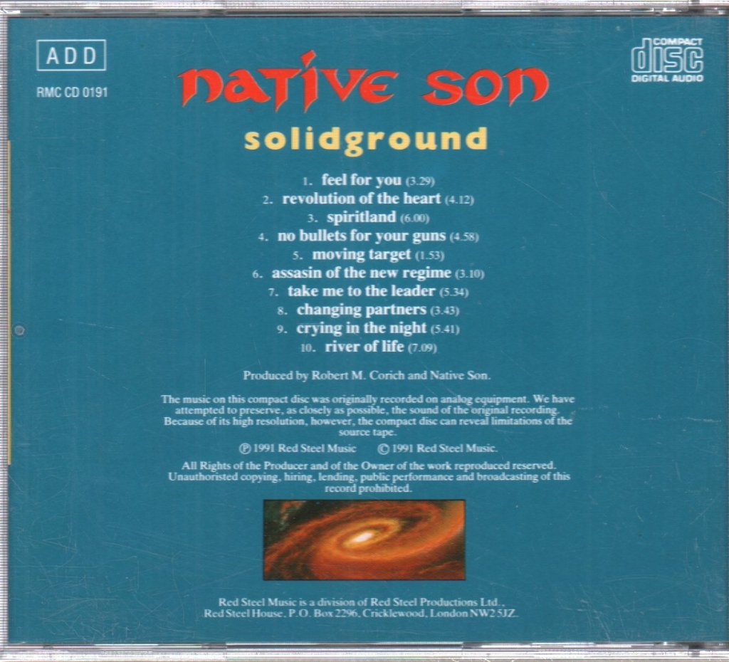 Native Son (Rock) - Solid Ground - Cd