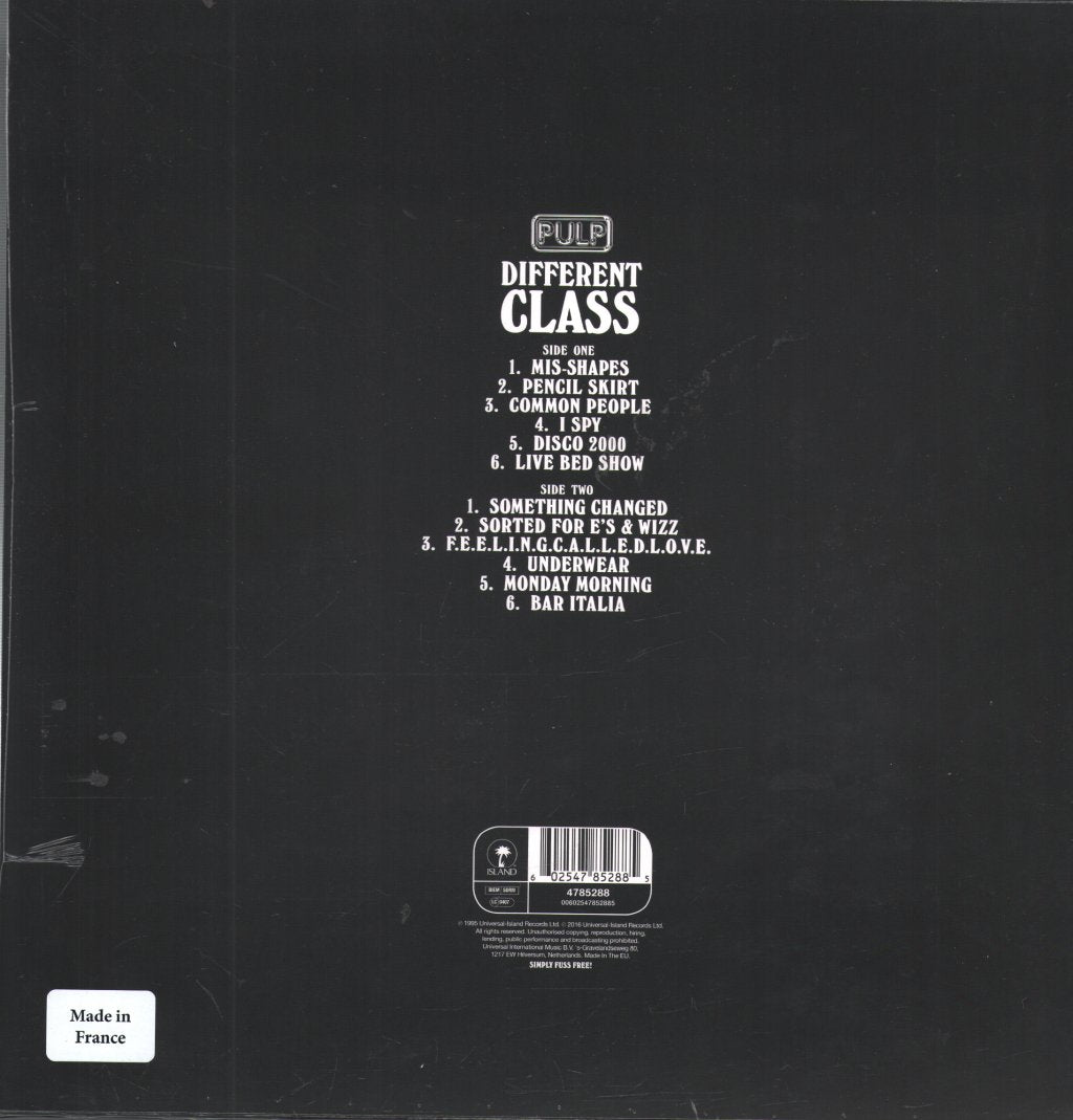 Pulp - Different Class - Lp