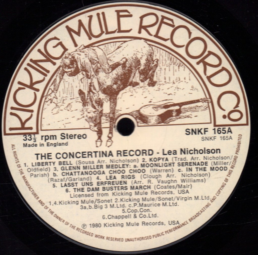 Lea Nicholson - Concertina Record - Lp