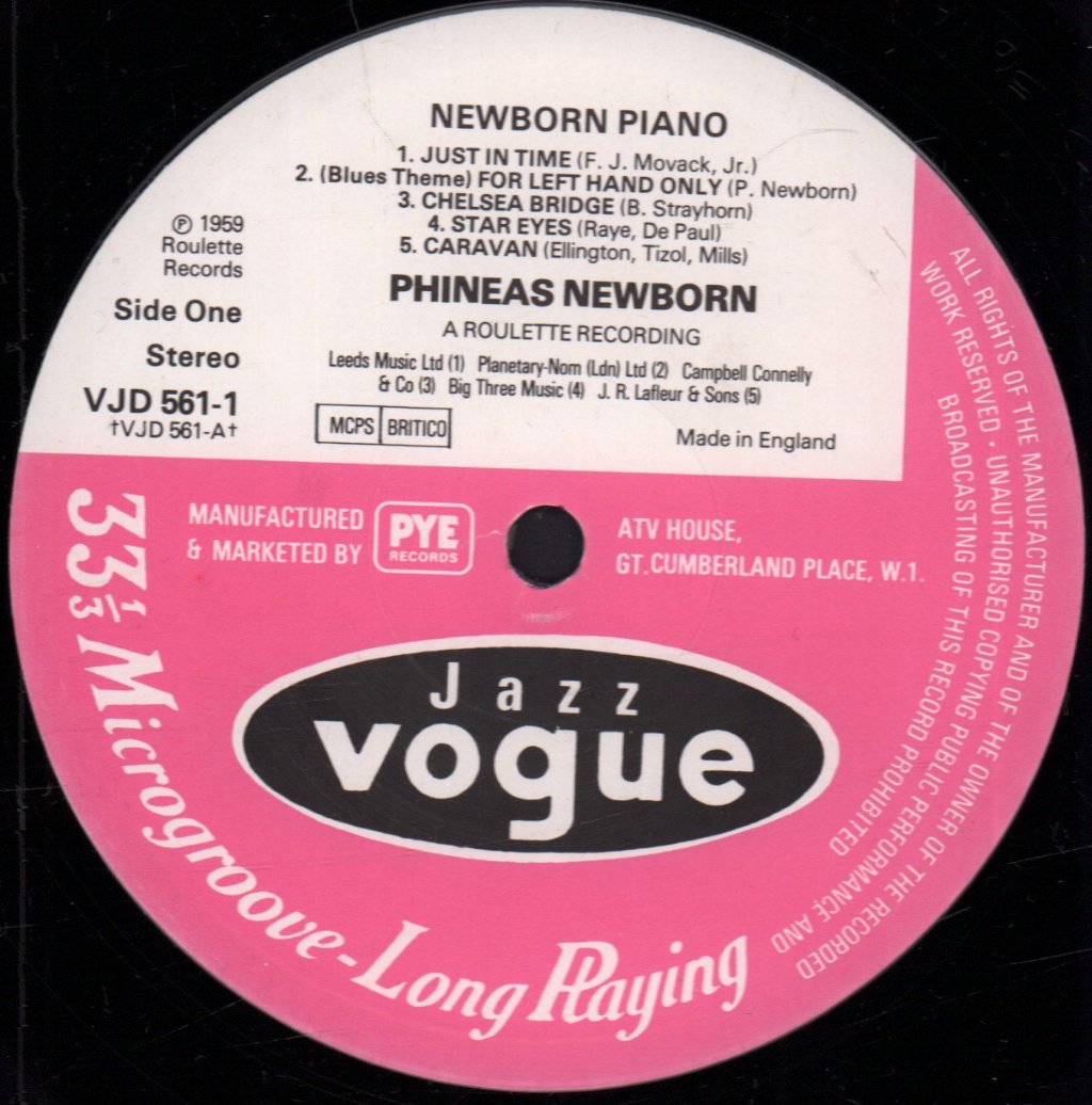 Phineas Newborn Jr - Newborn Piano - Double Lp