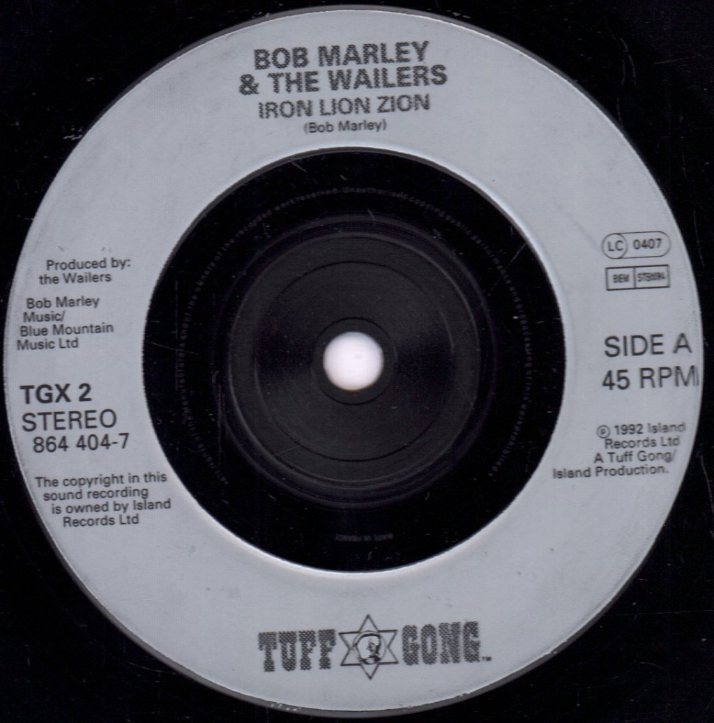 Bob Marley - Iron Lion Zion - 7 Inch