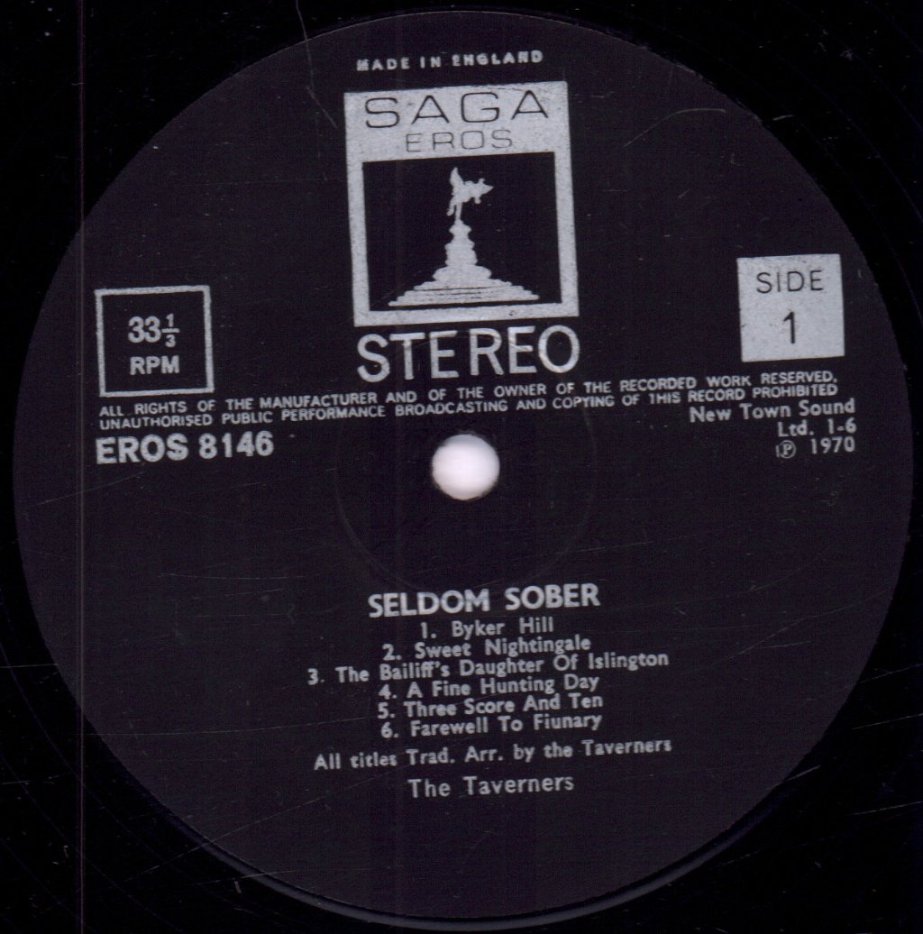 Taverners - Seldom Sober - Lp
