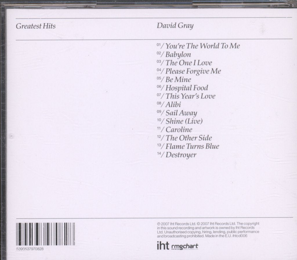 David Gray - Greatest Hits - Cd