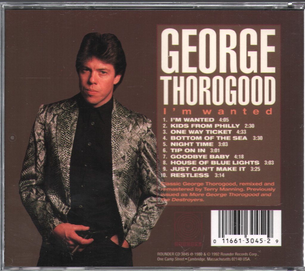 George Thorogood - I'm Wanted - Cd