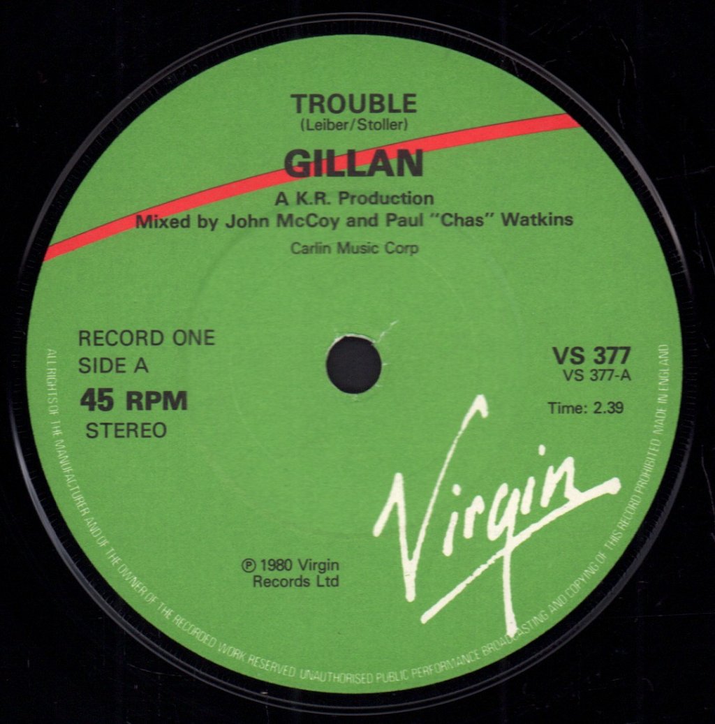 Gillan - Trouble - Double 7 Inch