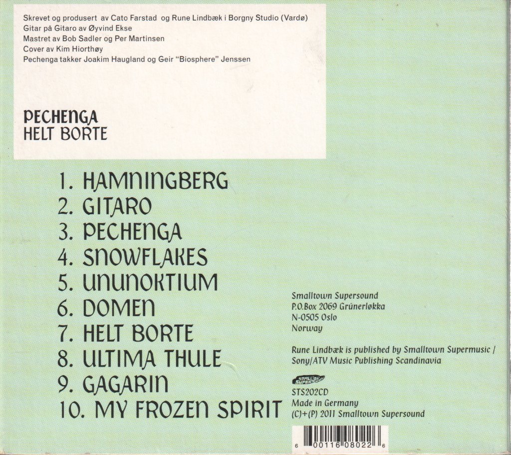 Pechenga - Helt Borte - Cd