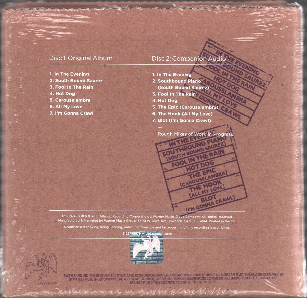 Led Zeppelin - In Through The Out Door - Cd