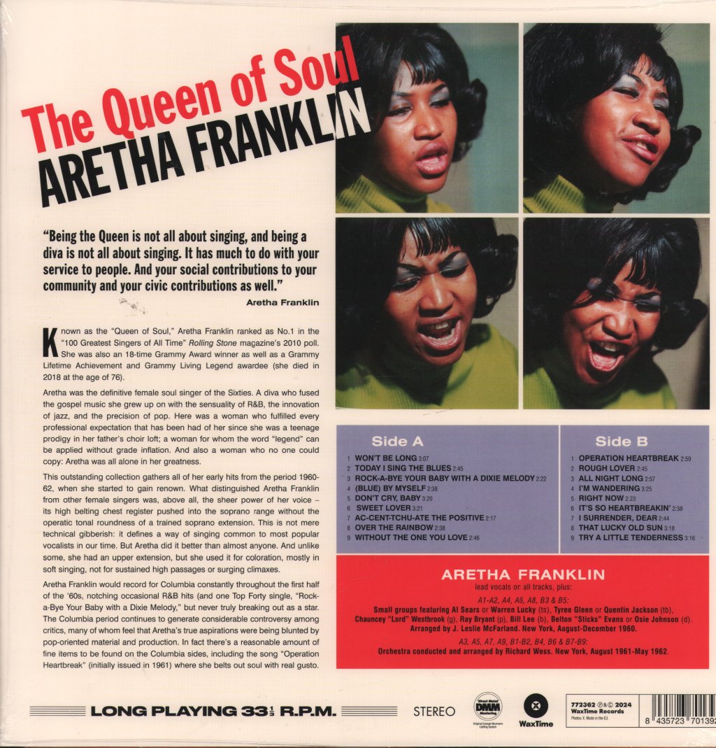 Aretha Franklin - Queen of Soul - Lp