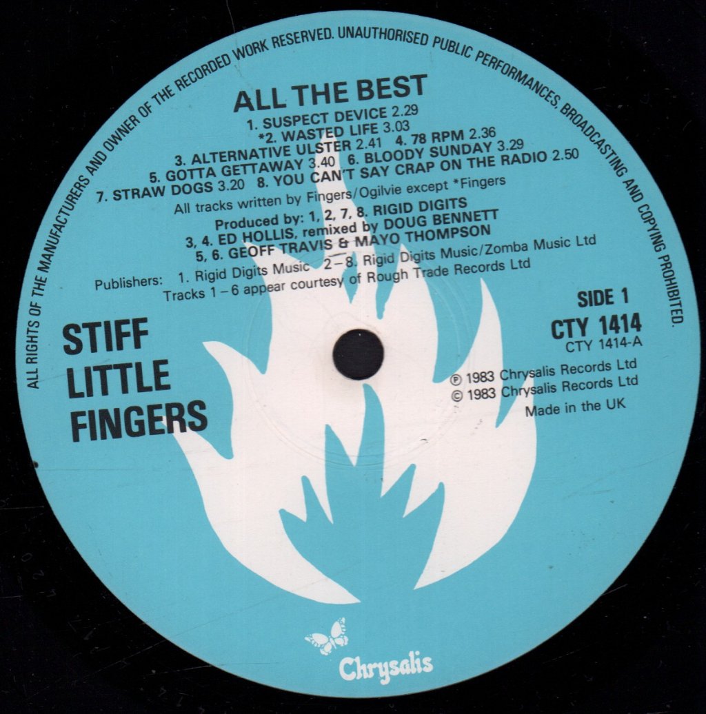 Stiff Little Fingers - All The Best - Double Lp