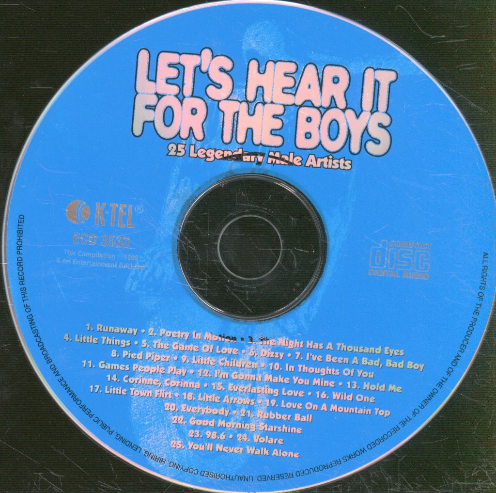Various Artists - Let's Hear It For The Boys - 25 Legendary Male Artists - Cd