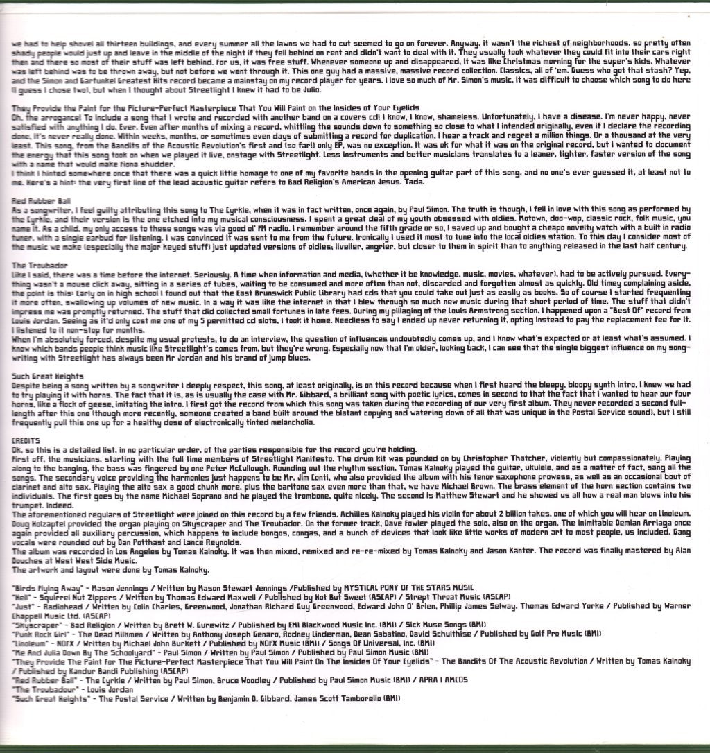 Streetlight Manifesto - 99 Songs Of Revolution: Volume One - Lp