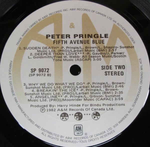 Peter Pringle - Fifth Avenue Blue - Lp