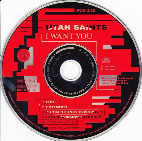 Utah Saints - I Want You - Cd