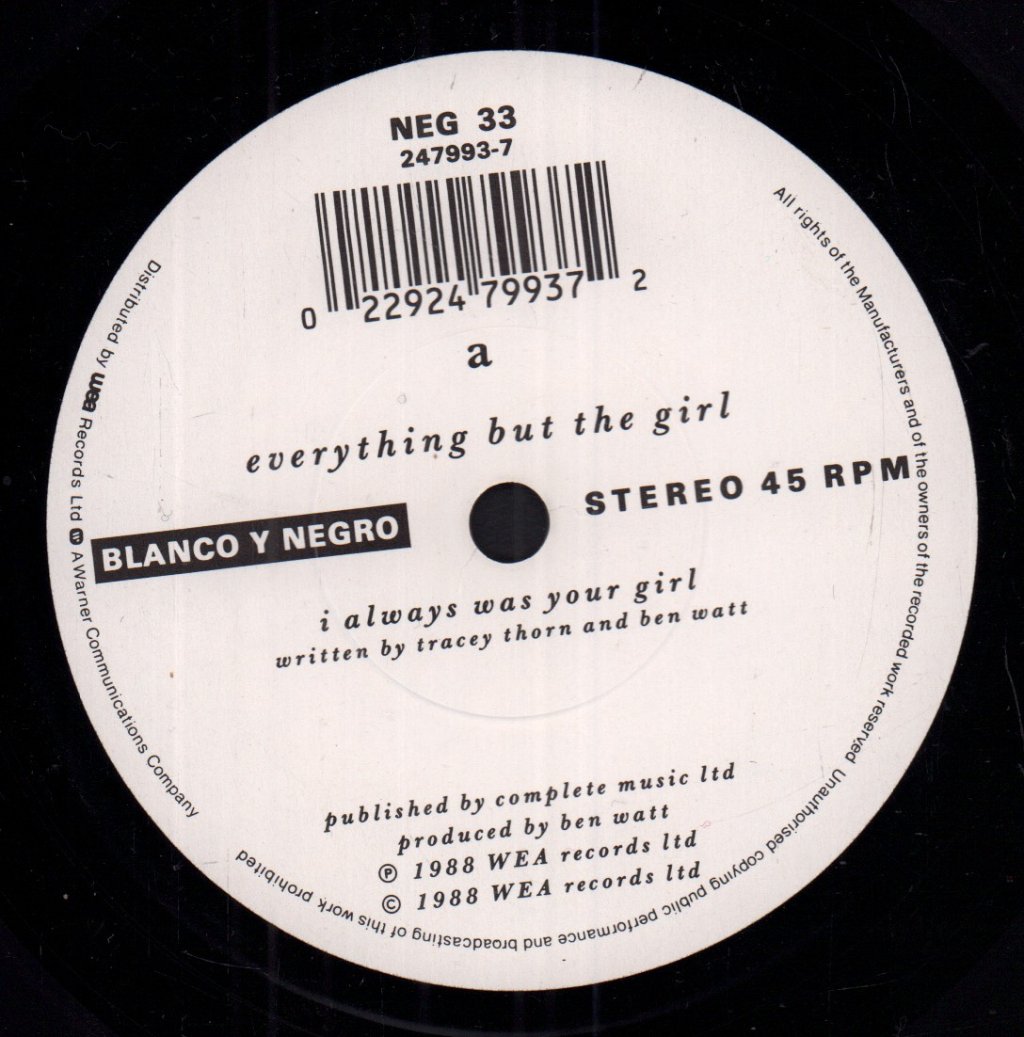 Everything But The Girl - I Always Was Your Girl - 7 Inch