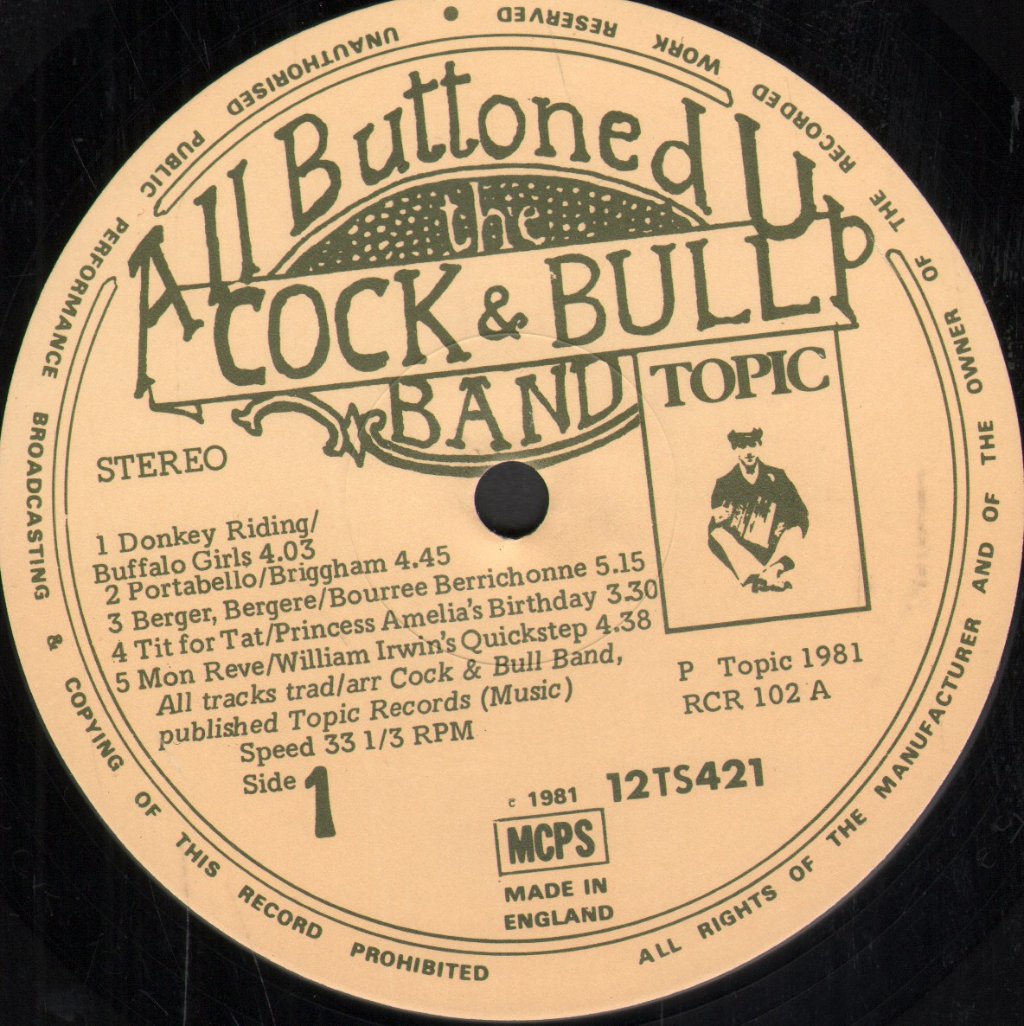 Hemlock Cock And Bull Band - All Buttoned Up - Lp