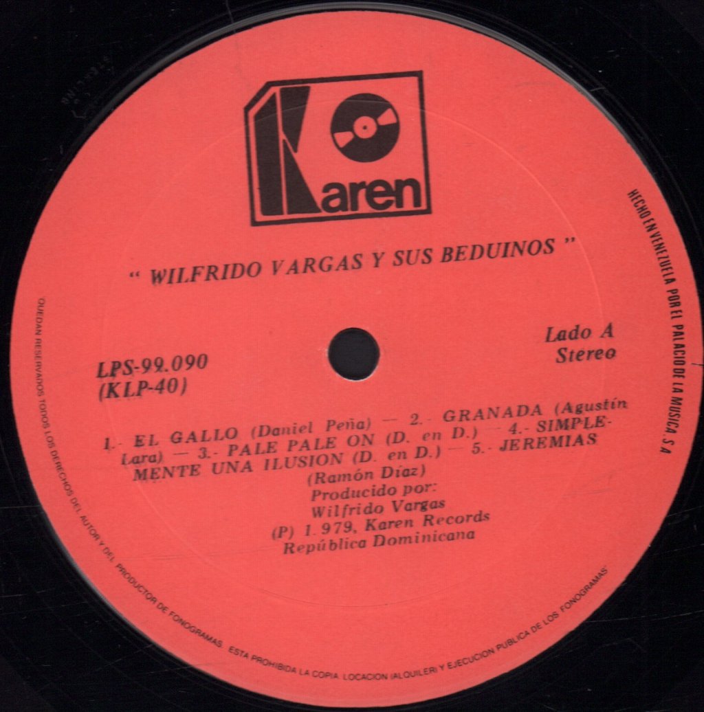Wilfrido Vargas Y Sus Beduinos - Poder Musical - Lp