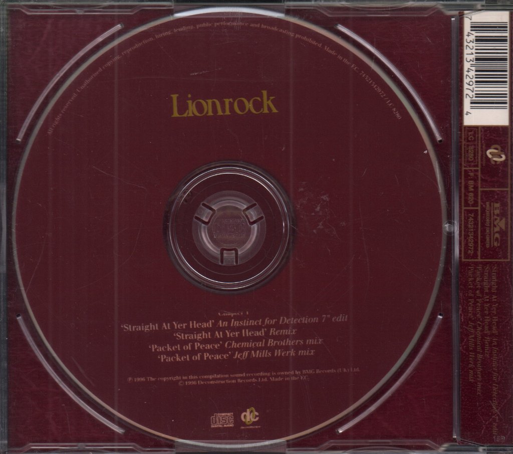 Lionrock - Straight At Yer Head - Cd