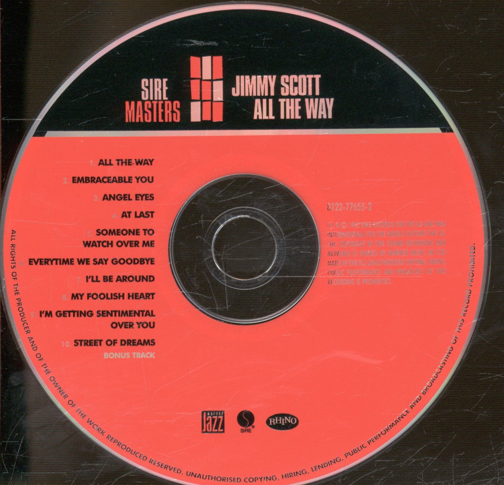 Jimmy Scott - All The Way - Cd
