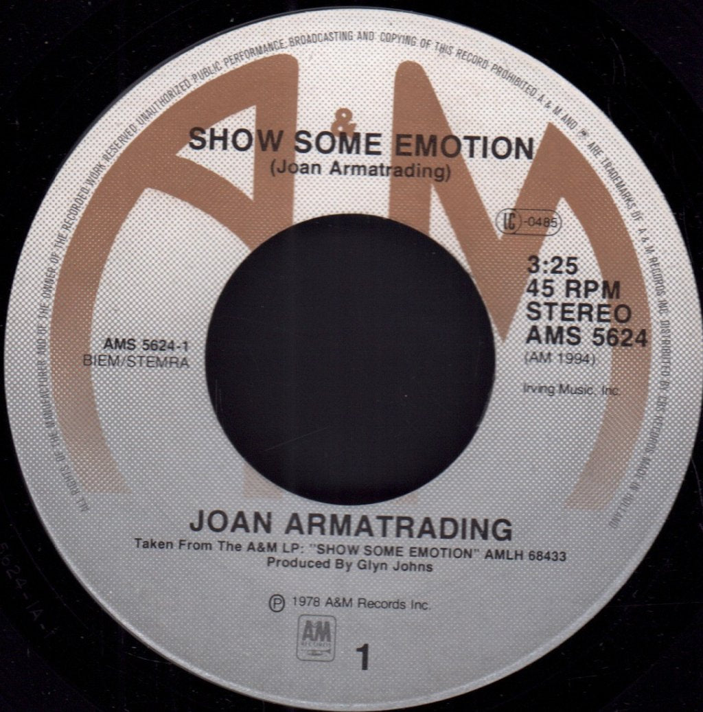 Joan Armatrading - Show Some Emotion - 7 Inch