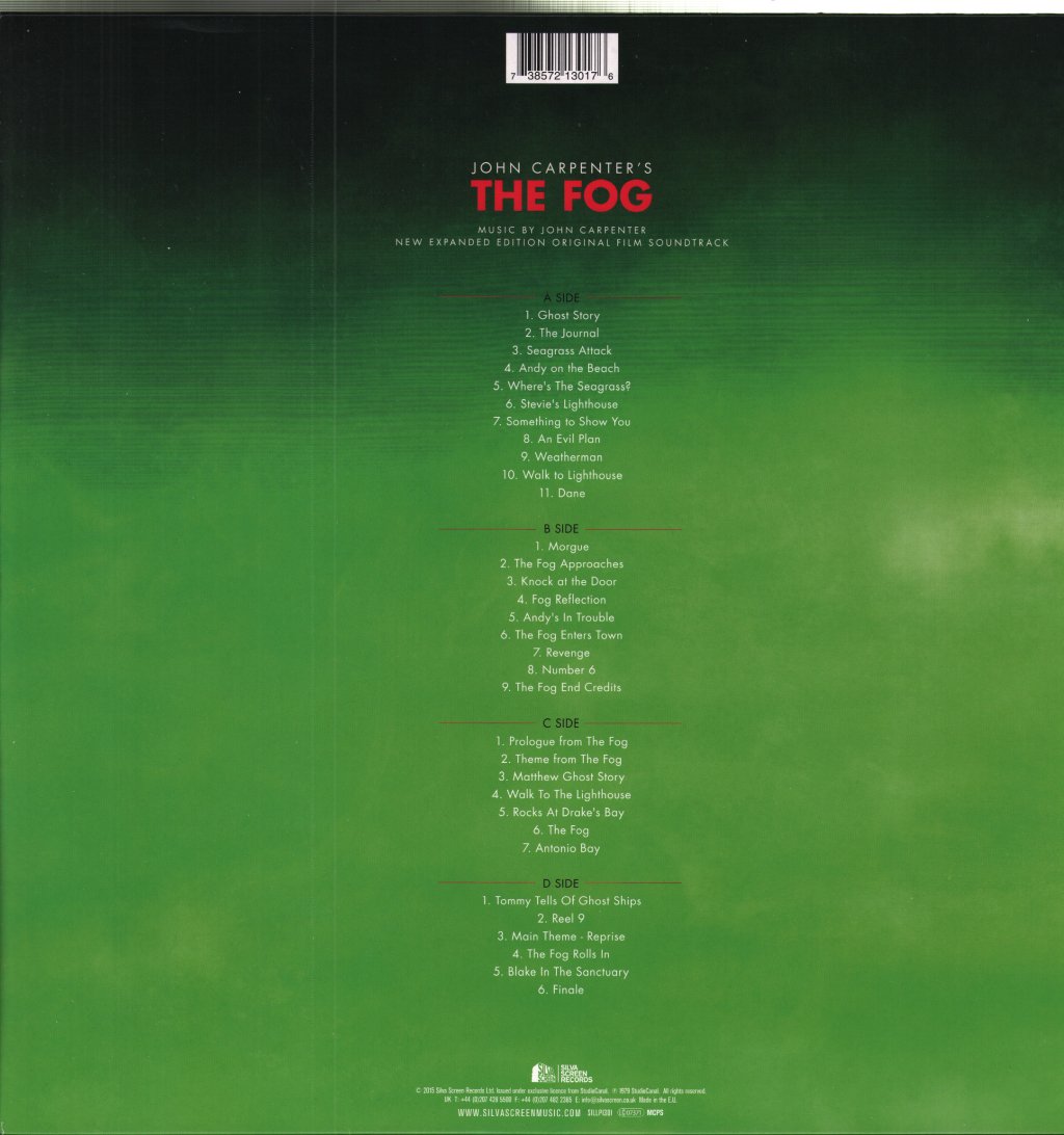 John Carpenter - Fog (New Expanded Edition Original Film Soundtrack) - Lp