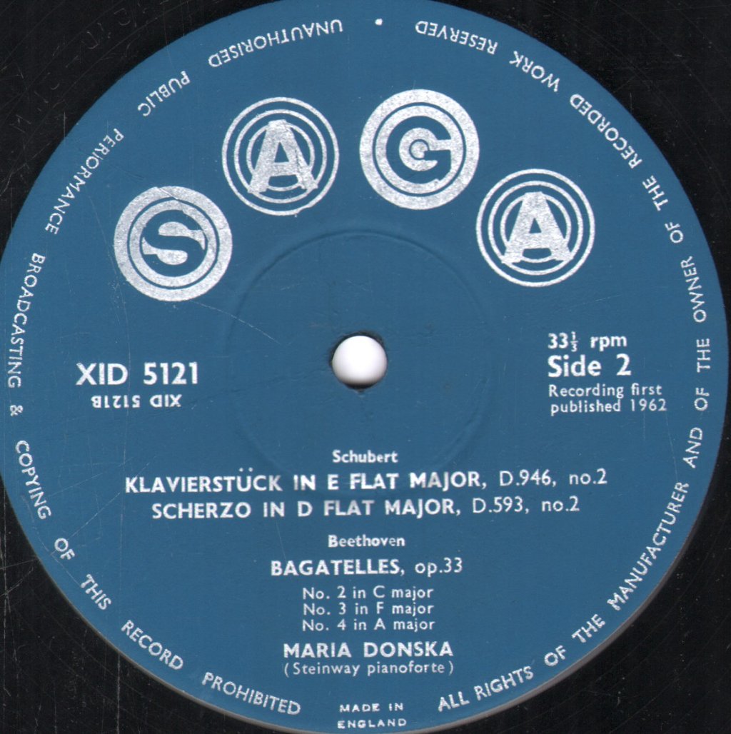 Maria Donska - Beethoven - Schubert - Lp