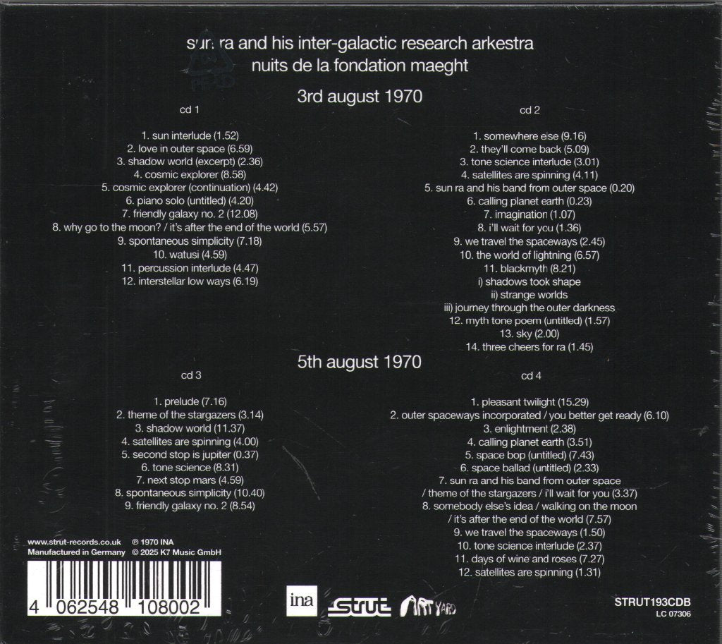 Sun Ra - Nuits De La Fondation Maeght - Cd Set