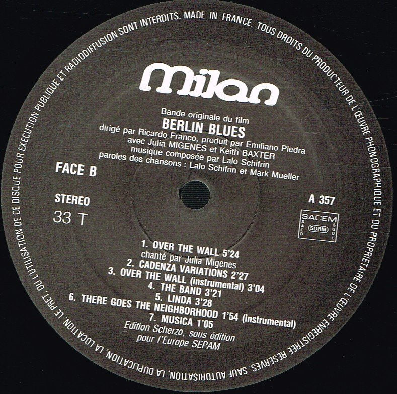 Lalo Schifrin - Berlin Blues - Lp