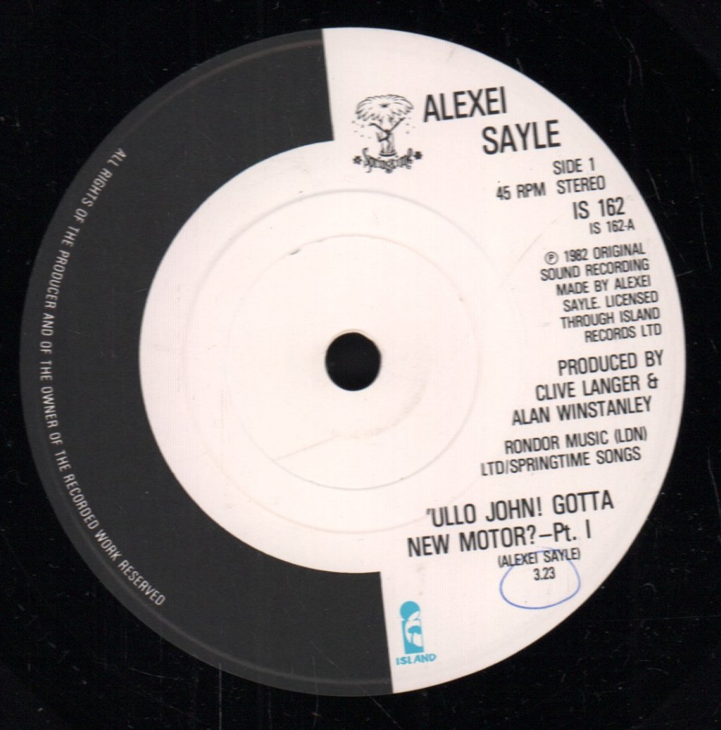 Alexei Sayle - Ullo John Gotta New Motor - 7 Inch