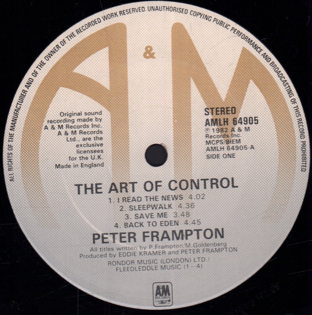 Peter Frampton - Art Of Control - Lp