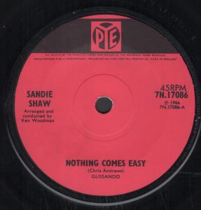 Sandie Shaw - Nothing Comes Easy - 7 Inch