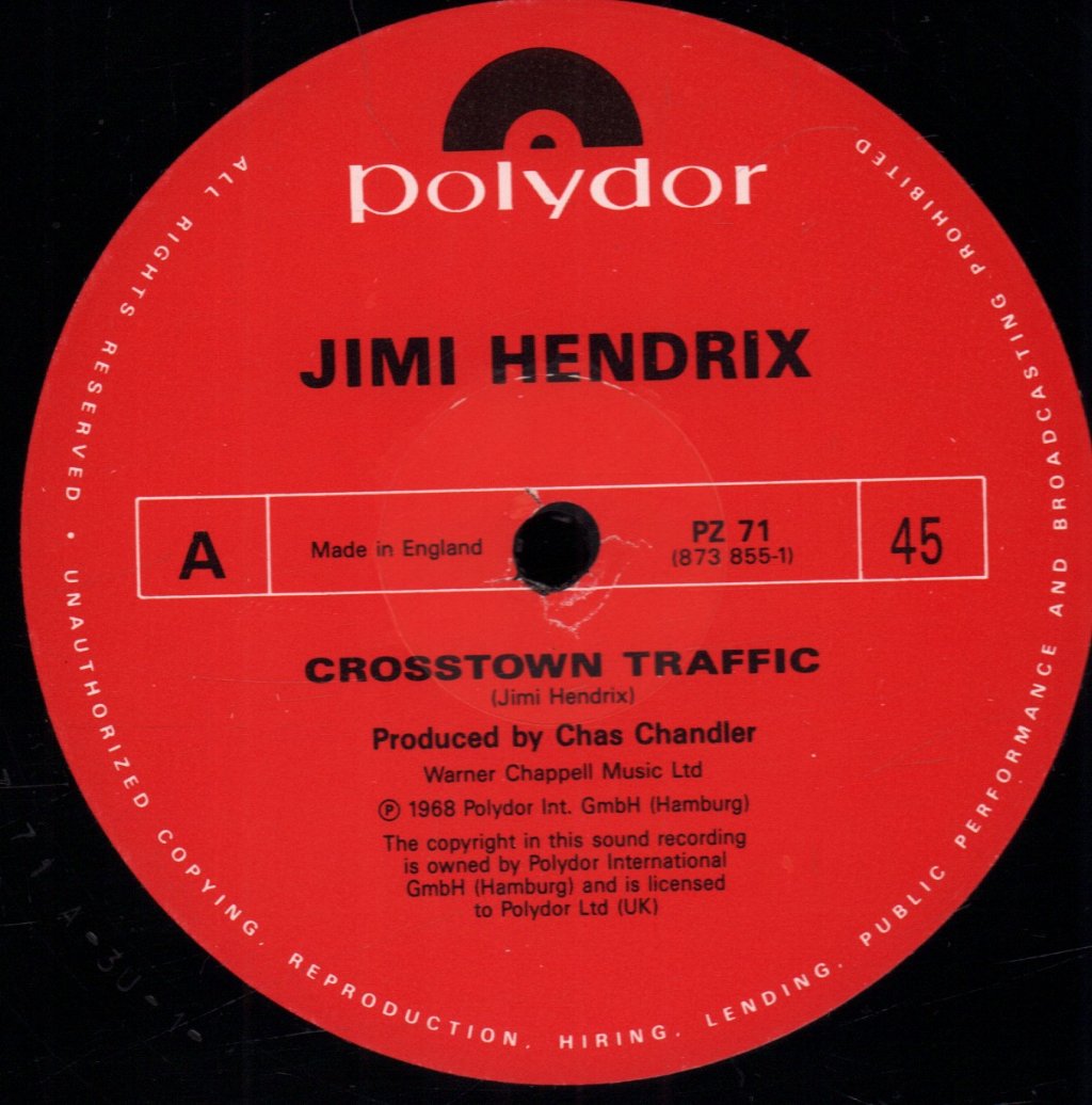 Jimi Hendrix Experience - Crosstown Traffic - 12 Inch