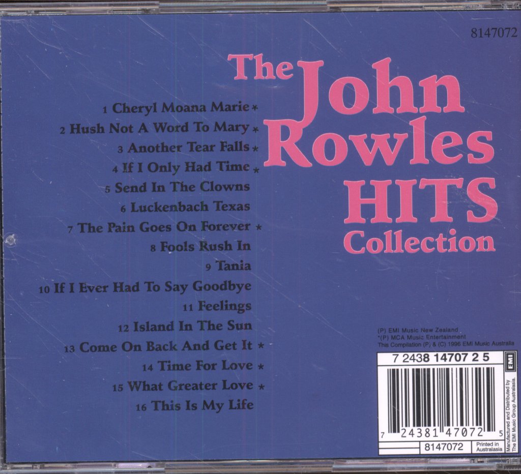 John Rowles - John Rowles Hits Collection - Cd