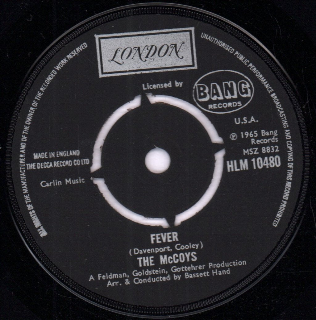 McCoys - Hang On Sloopy - 7 Inch