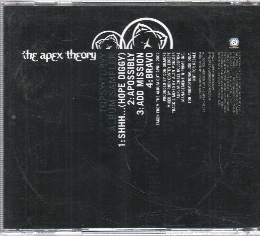 Apex Theory - Topsy Turvy Album Sampler - Cd