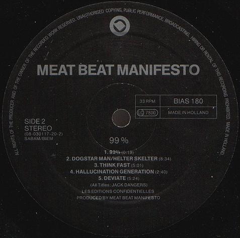 Meat Beat Manifesto - 99% - Lp