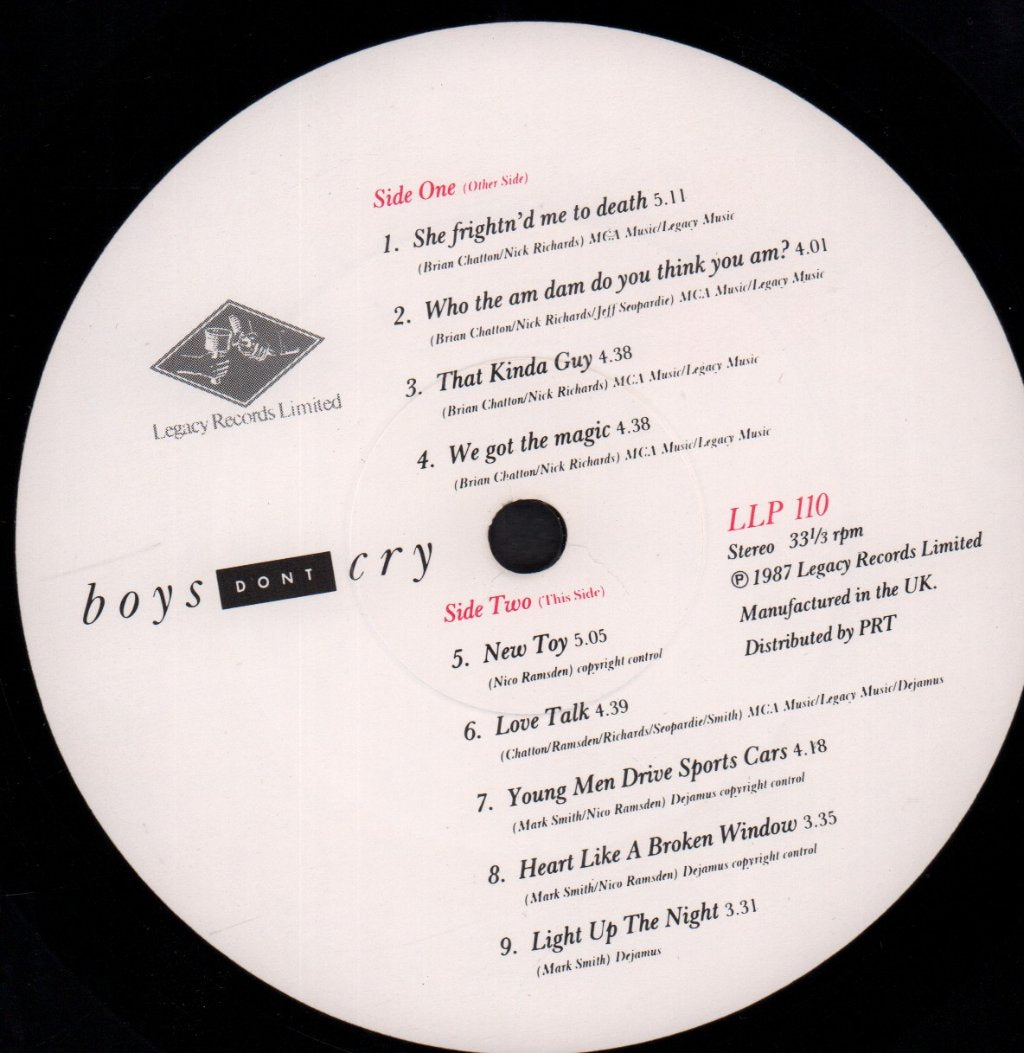 Boys Don't Cry - Who The Am Dam Do You Think We Am - Lp