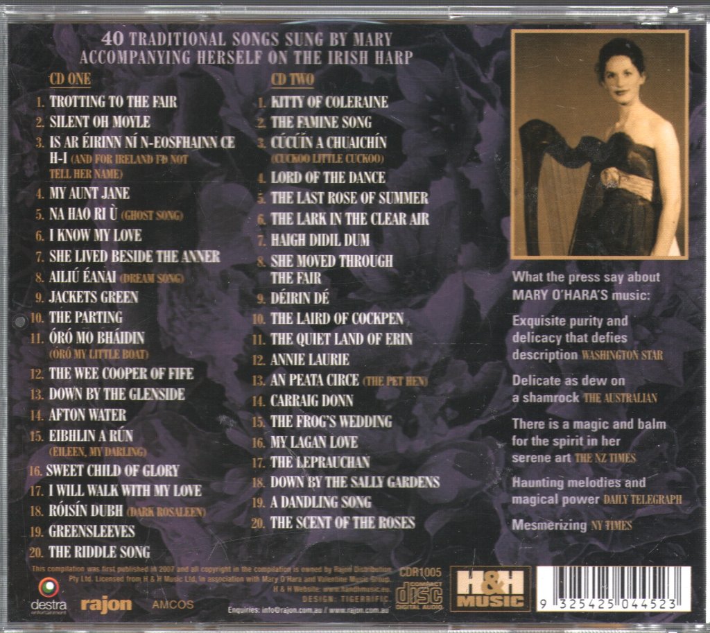 Mary O'hara - 40 Traditional Songs - Double Cd