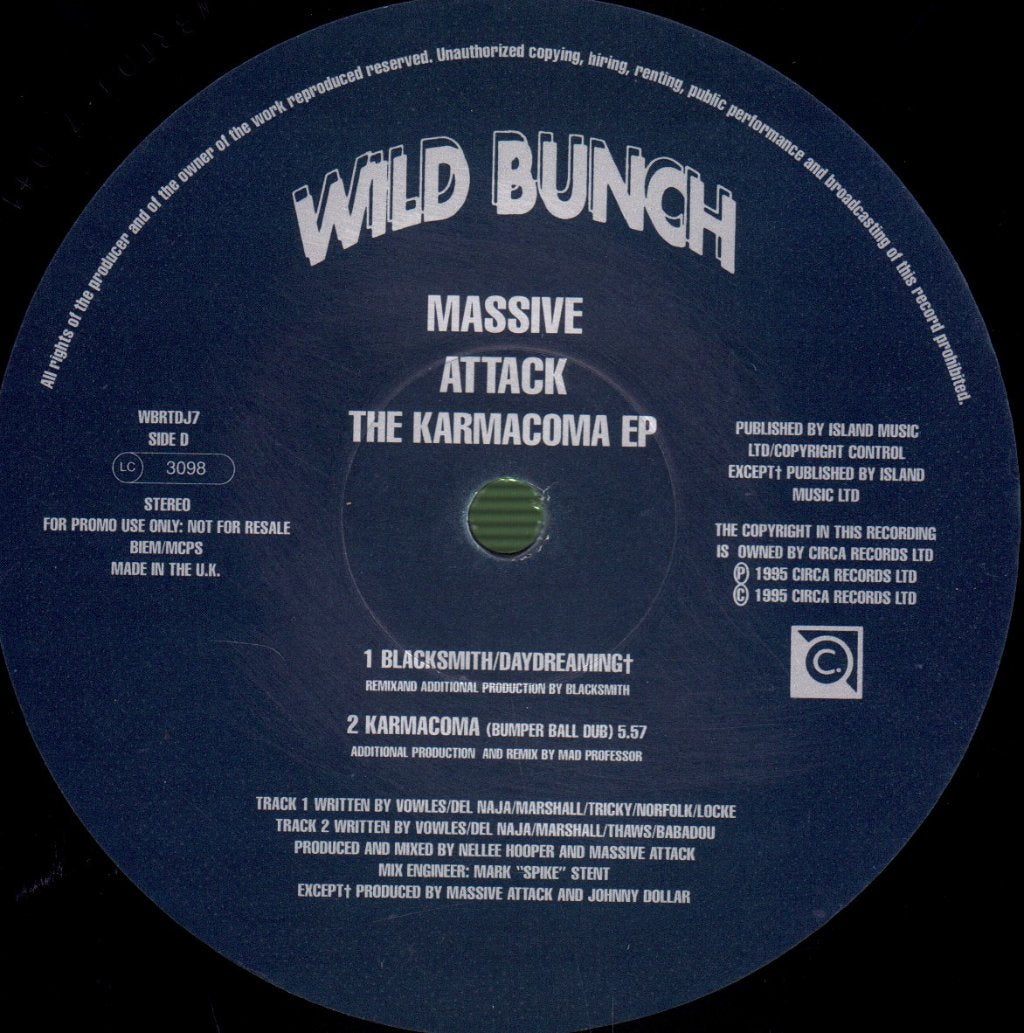 Massive Attack - Karmacoma EP - Double 12 Inch