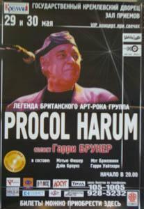 Procol Harum - Live In Moscow - Poster