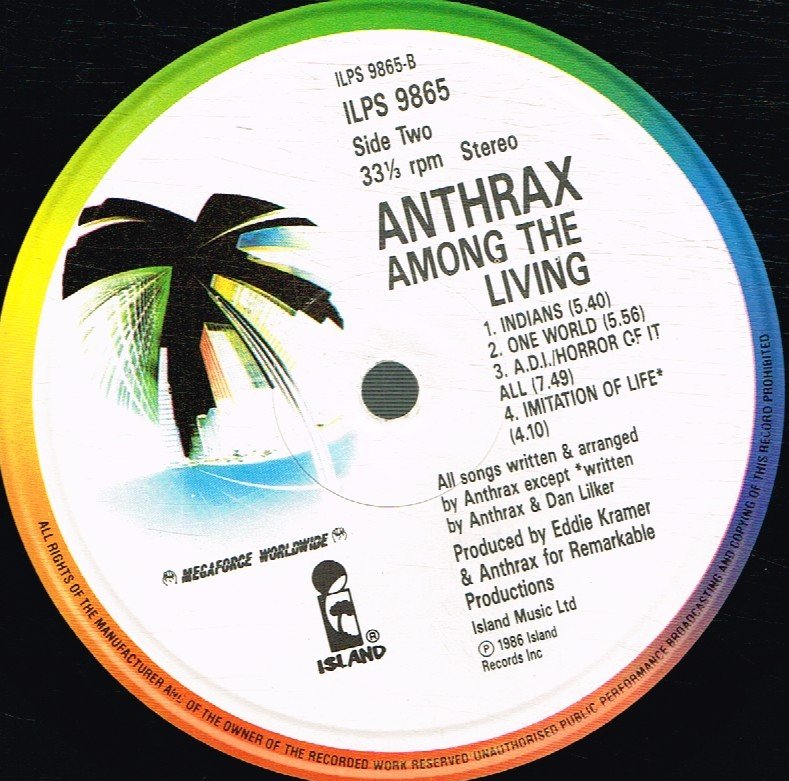 Anthrax (Metal Group) - Among The Living - Lp