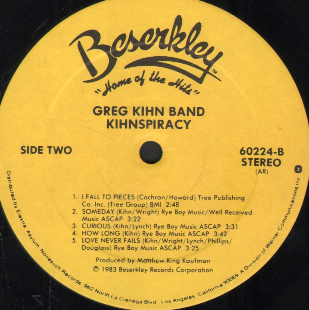 Greg Kihn Band - Kihnspiracy - Lp