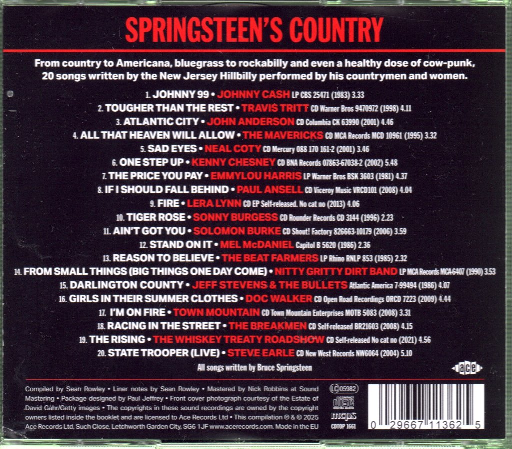 Various Artists - Springsteen's Country - Cd